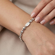 Bracciale - 18 carati Oro bianco - Made in Italy - Handmade