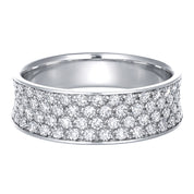 Anello - 18 carati Oro bianco - 0.90ct. tw. Diamante (Naturale)