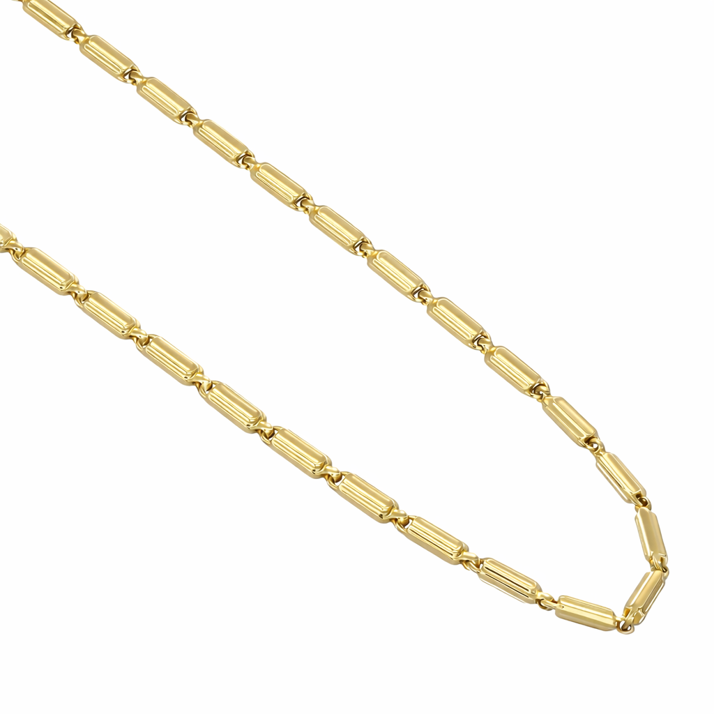 Collana - 18 carati Oro giallo, Oro bianco - 0.02ct. tw. Diamante (Naturale)