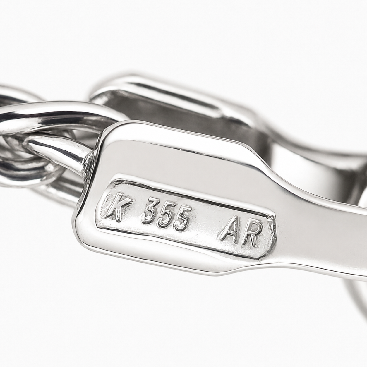 Collana - 18 carati Oro bianco - Made In Italy - Hand Made