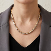 Collana - 18 carati Oro giallo, Oro bianco - Made in Italy - HandMade