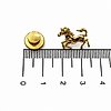 Spilla - 18 carati Oro giallo - Made in Italy - Handmade