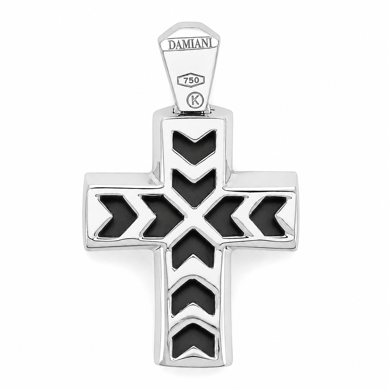 Ciondolo - 18 carati Oro bianco - 0.675ct. tw. Diamante (Naturale) - Made in Italy - Handmade