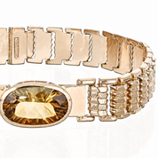 Bracciale - 18 carati Oro giallo - 10.00ct. tw. Quarzo - Made in Italy - Handmade
