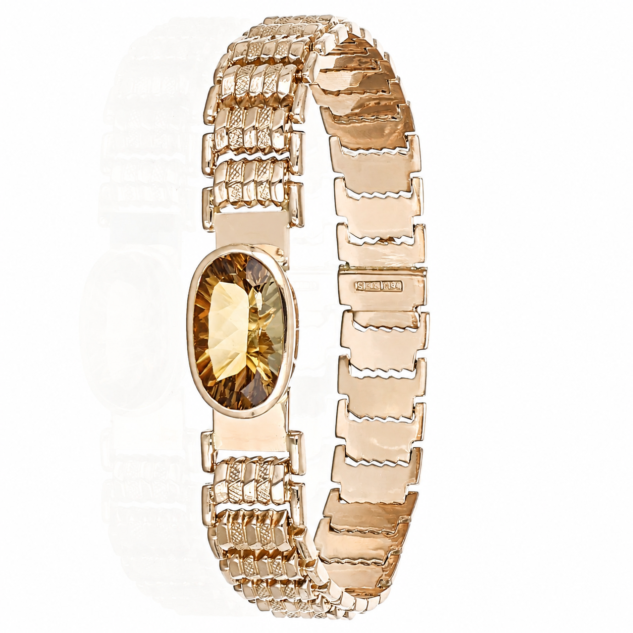 Bracciale - 18 carati Oro giallo - 10.00ct. tw. Quarzo - Made in Italy - Handmade