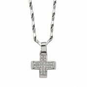Collana con ciondolo - 18 carati Oro bianco - 0.30ct. tw. Diamante (Naturale) - Made in Italy