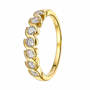 Anello - 18 carati Oro giallo - 0.98ct. tw. Diamante (Naturale)