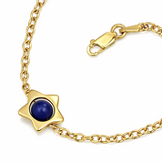 Bracciale - 18 carati Oro giallo Lapislazzuli