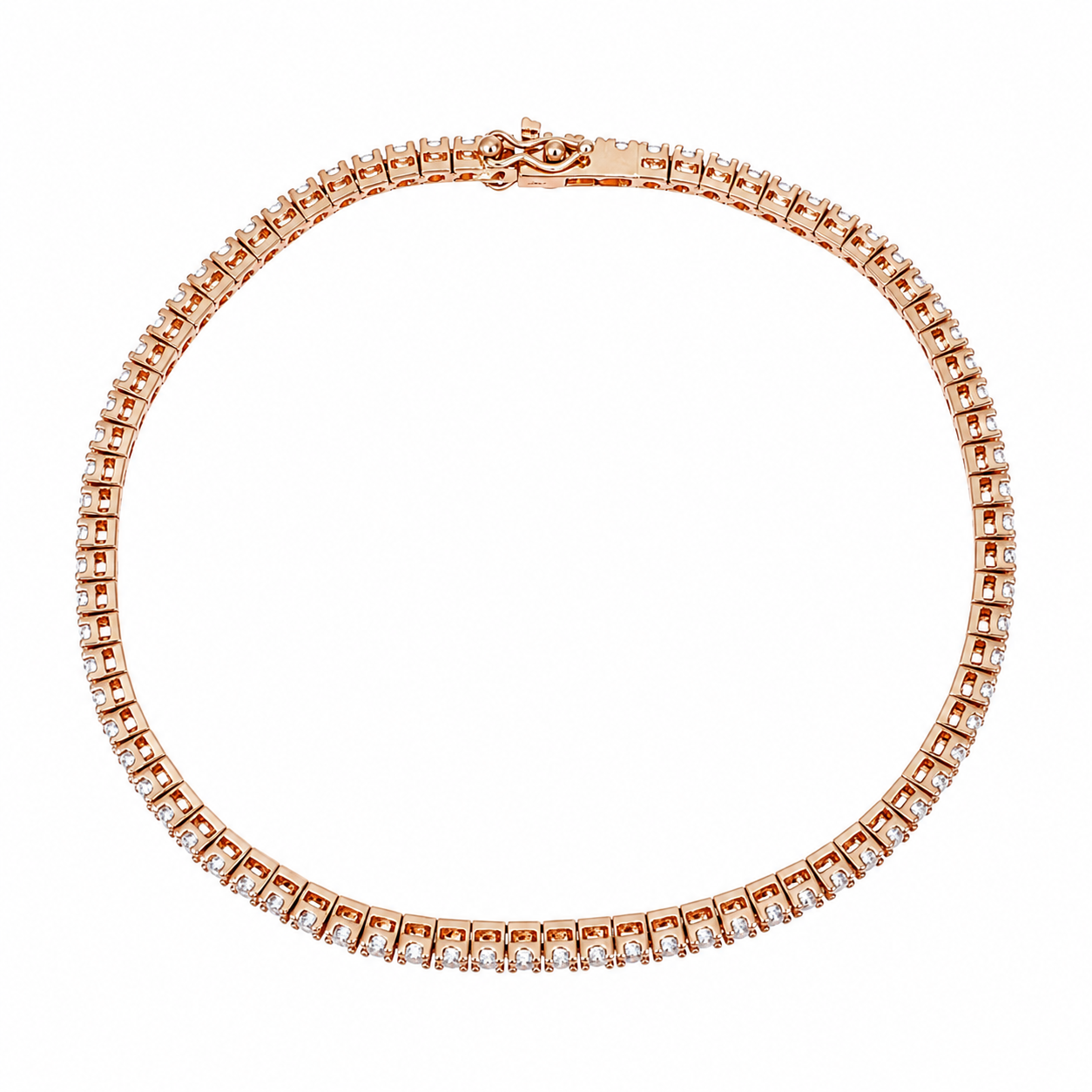 Bracciale - 18 carati Oro rosa - 1.60ct. tw. Diamante (Naturale) - Made in Italy - Handmade