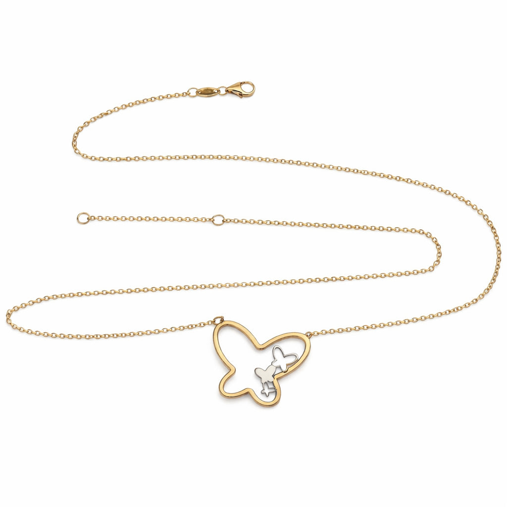 Collana con ciondolo - 18 carati Oro bianco, Oro giallo