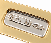 Bracelet - 18k Yellow gold, White gold - Handmade