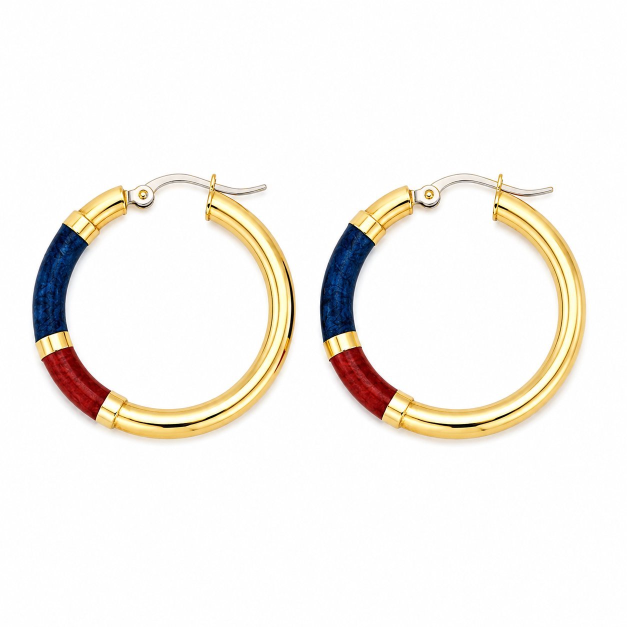 Orecchini - 18 carati Oro giallo - Made in Italy - Handmade