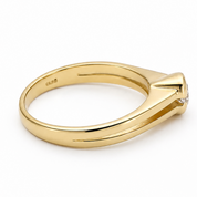 Anello - 18 carati Oro giallo - 0.23ct. tw. Diamante (Naturale) - Made in Italy - Handmade