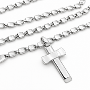 Collana con ciondolo - 18 carati Oro bianco - Made in Italy - Handmade