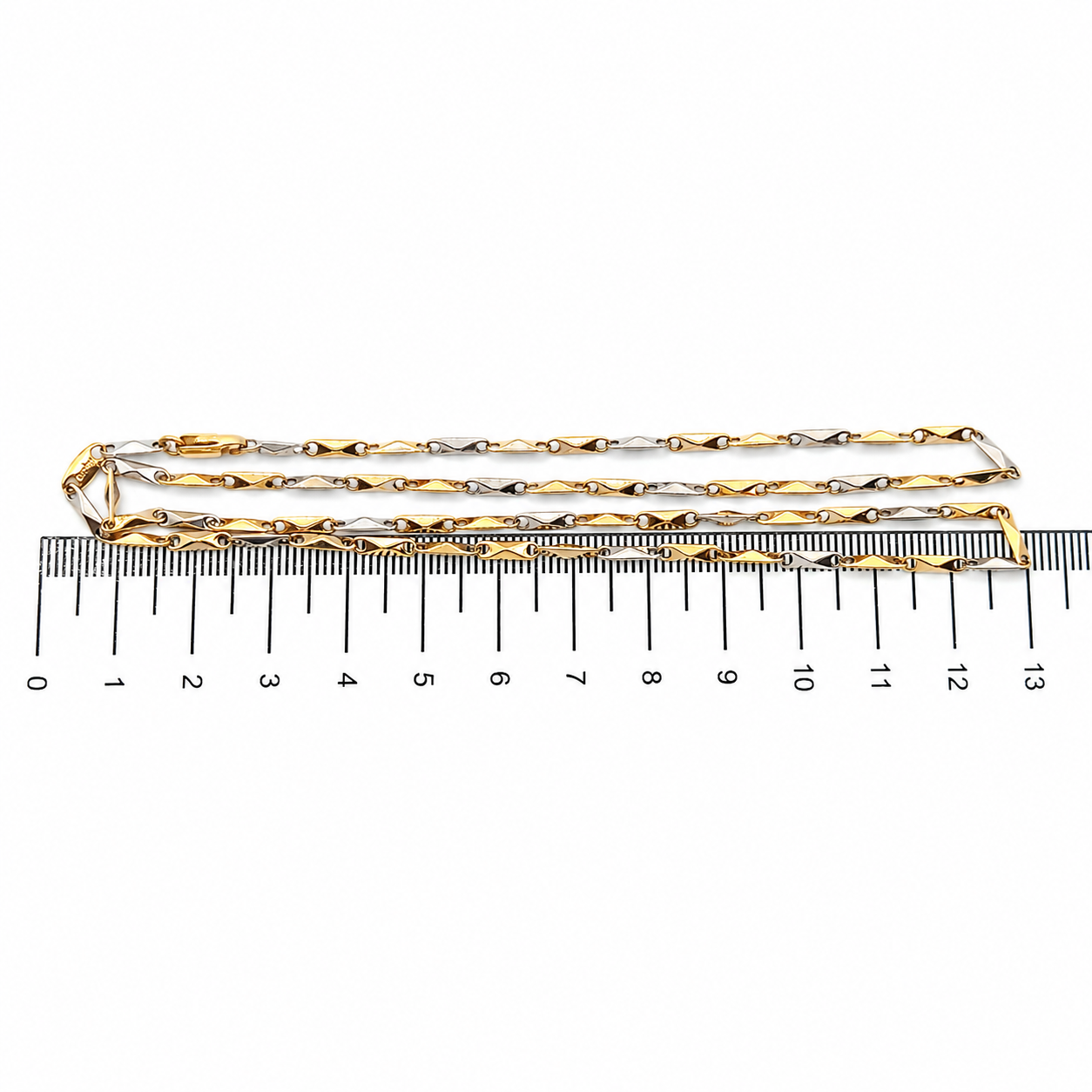Collana - 18 carati Oro giallo, Oro bianco - Made in Italy - Handmade
