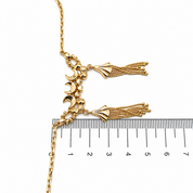 Collana con ciondolo - 18 carati Oro giallo - Made in Italy - Handmade