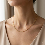 Collana - 18 carati Oro giallo - Made in Italy - Handmade
