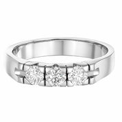 Anello - 18 carati Oro bianco - 0.45ct. tw. Diamante (Naturale)