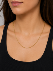 Collana - 18 carati Oro giallo - Made in Italy - Handmade