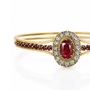 Bracciale - 9 kt Oro giallo - 1.99ct. tw. Rubino - Diamante