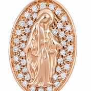 Ciondolo - 18 carati Oro rosa - 0.42ct. tw. Diamante (Naturale) - Made in Italy - Handmade