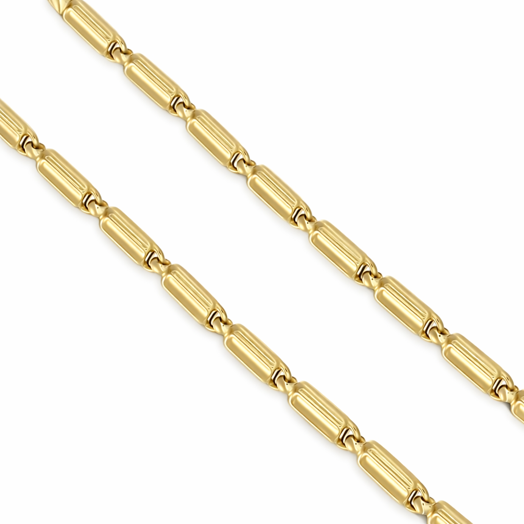 Collana - 18 carati Oro giallo, Oro bianco - 0.02ct. tw. Diamante (Naturale)
