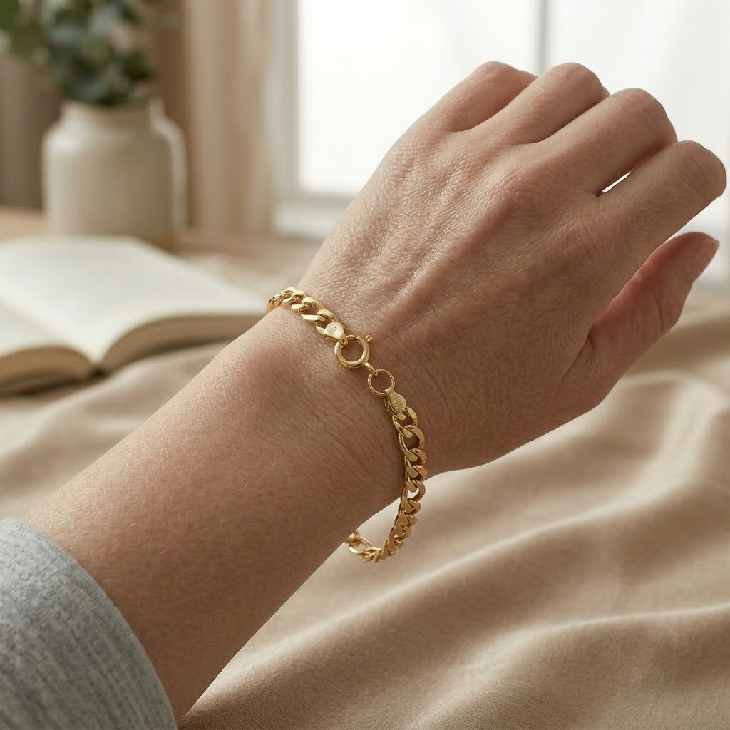 Bracciale - 18 carati Oro giallo - Made in Italy -Handmade