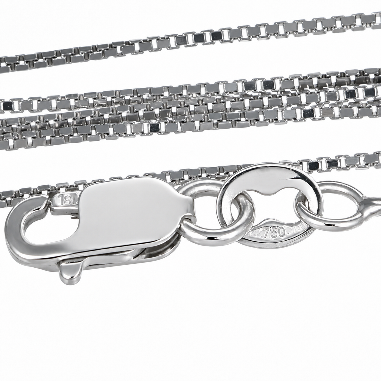 Collana con ciondolo - 18 carati Oro bianco - 0.32ct. tw. Diamante (Naturale) - Made in Italy - Handmade