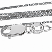 Collana con ciondolo - 18 carati Oro bianco - 0.32ct. tw. Diamante (Naturale) - Made in Italy - Handmade