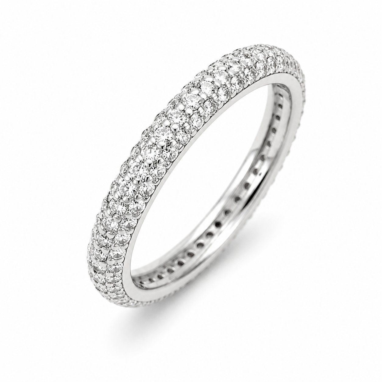 Anello - 18 carati Oro bianco - 1.50ct. tw. Diamante (Naturale) - Made in Italy - Handmade