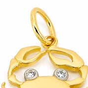 Ciondolo - 18 carati Oro bianco, Oro giallo - 0.02ct. tw. Diamante (Naturale) - Made in Italy - Handmade