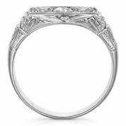 Anello - 18 carati Oro bianco - 0.36ct. tw. Diamante (Naturale)