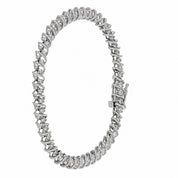 Bracciale - 14 carati Oro bianco - 2.00ct. tw. Diamante (Naturale) - Made in Italy - Handmade