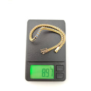 Bracciale - 18 carati Oro giallo - 5.52ct. tw. Zaffiro - Made in Italy - Handmade