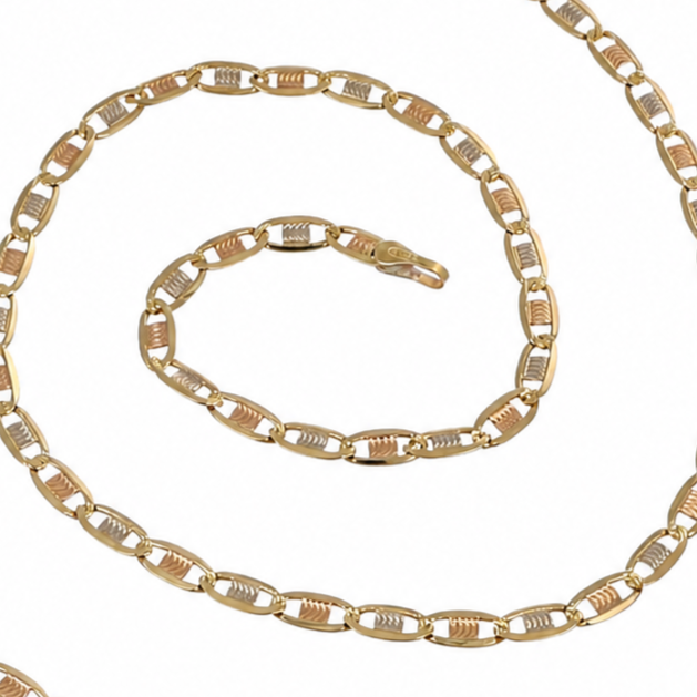Collana - 18 carati Oro giallo, Oro bianco, Oro rosa - Made in Italy - Handmade