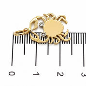 Ciondolo - 18 carati Oro bianco, Oro giallo - 0.02ct. tw. Diamante (Naturale) - Made in Italy - Handmade