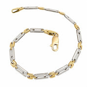 Bracciale - 18 carati Oro giallo, Oro bianco - Made in Italy - Handmade