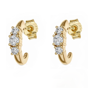 Orecchini - 14 carati Oro giallo - 0.62ct. tw. Diamante (Naturale)
