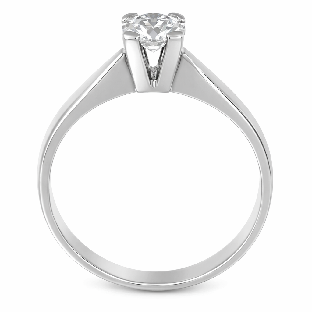 Anello - 18 carati Oro bianco Diamante (Naturale)