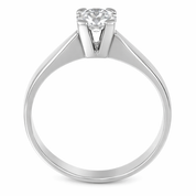 Anello - 18 carati Oro bianco Diamante (Naturale)