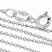 Collana con ciondolo - 18 carati Oro bianco - 0.01ct. tw. Diamante (Naturale) - Made in Italy - Handmade