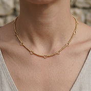 Collana - 18 carati Oro giallo - Made in Italy - Handmade
