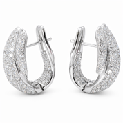 Orecchini - 18 carati Oro bianco - 4.80ct. tw. Diamante (Naturale)