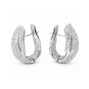 Orecchini - 18 carati Oro bianco - 4.80ct. tw. Diamante (Naturale)