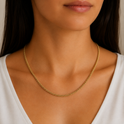 Collana - 18 carati Oro giallo - Made in Italy - Handmade