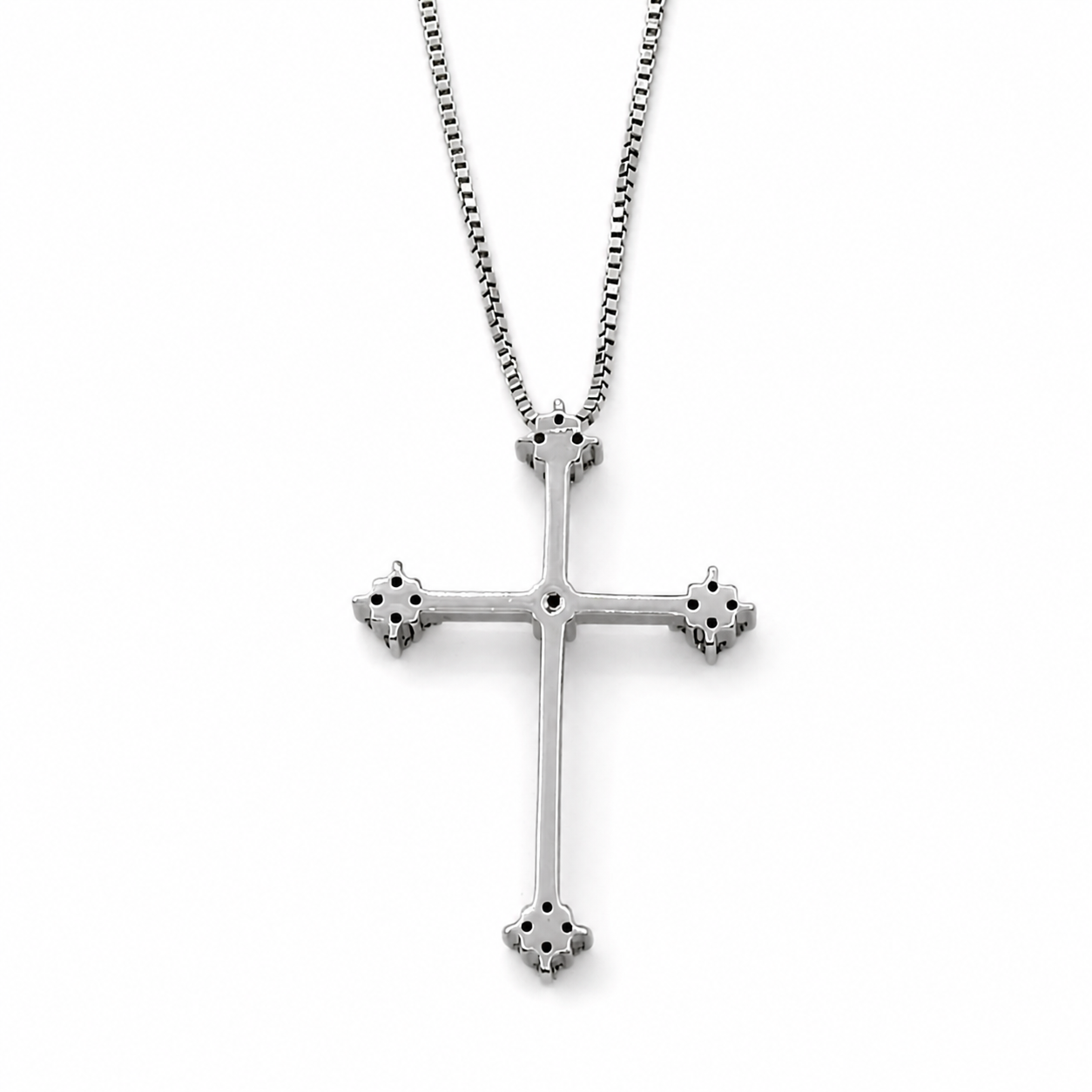 Collana con ciondolo - 18 carati Oro bianco - 0.35ct. tw. Diamante (Naturale) - Diamante - Made in Italy - Handmade
