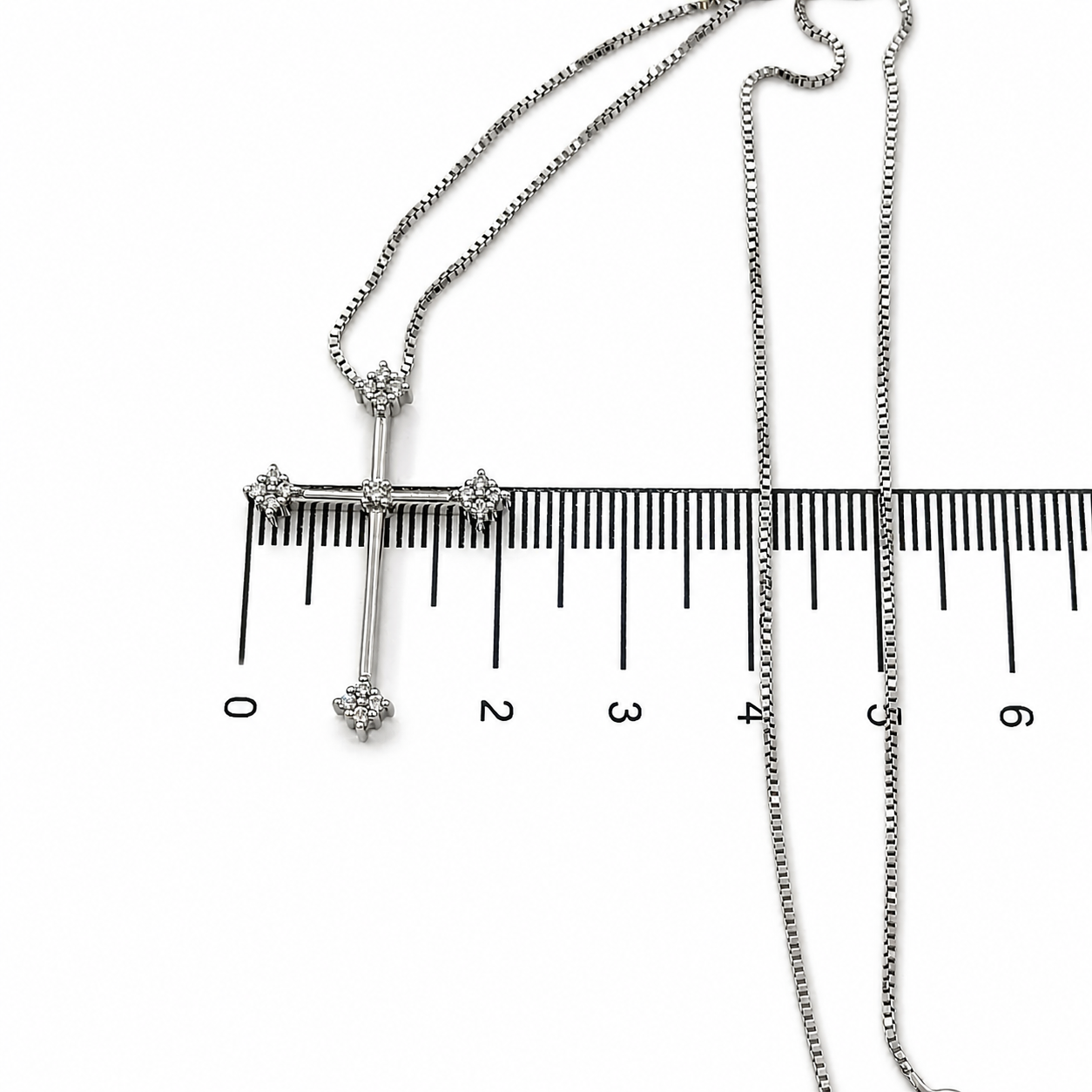Collana con ciondolo - 18 carati Oro bianco - 0.35ct. tw. Diamante (Naturale) - Diamante - Made in Italy - Handmade