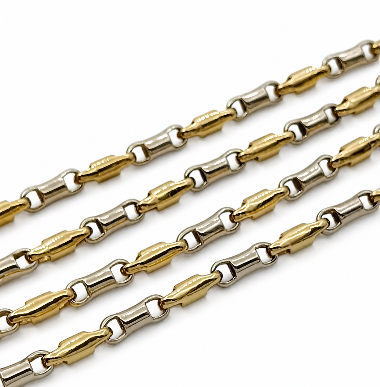Collana - 18 carati Oro giallo, Oro bianco - Made in Italy - Handmade