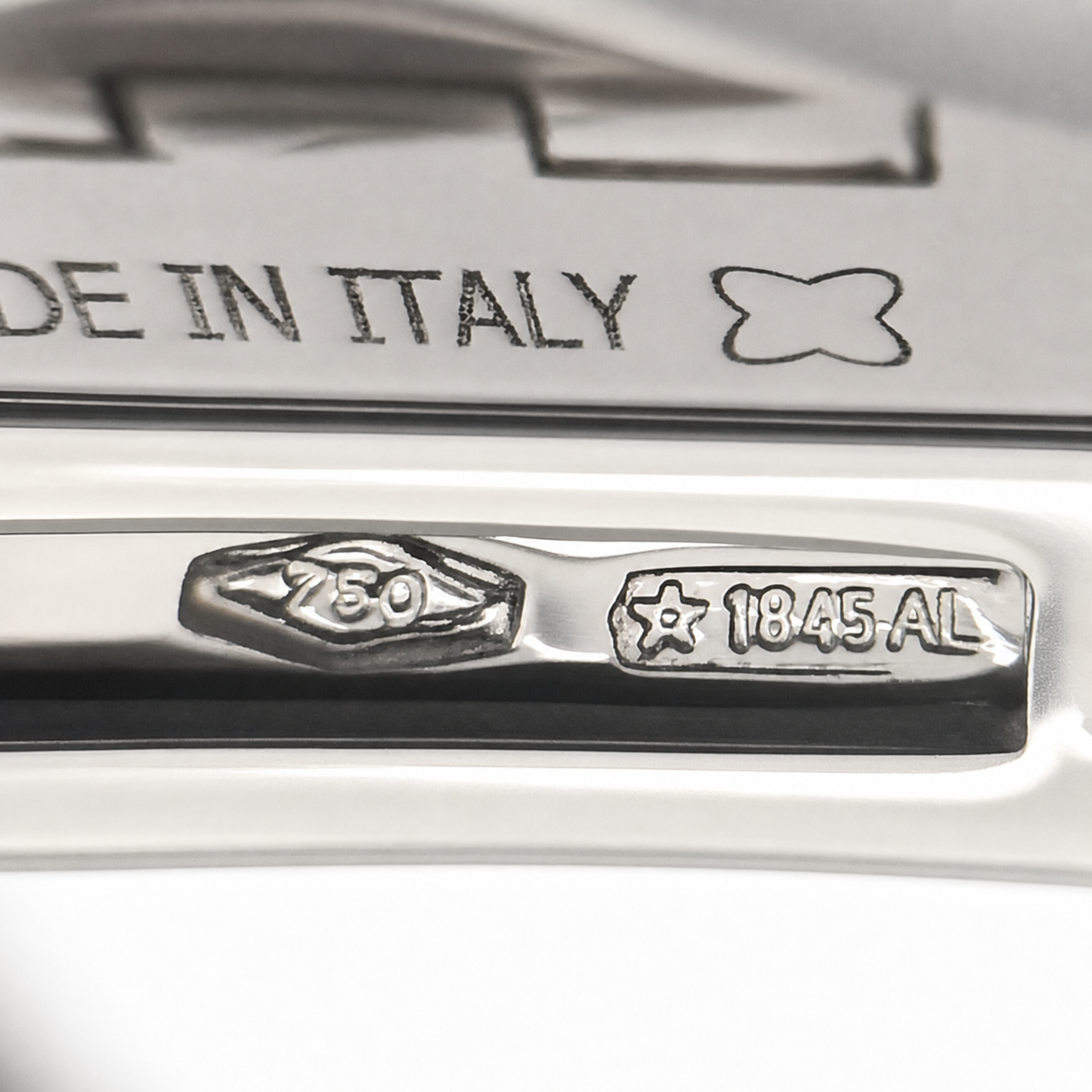 Bracciale - 18 carati Oro bianco Onice - Diamante - Made in Italy - Handmade