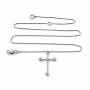 Collana con ciondolo - 18 carati Oro bianco - 0.35ct. tw. Diamante (Naturale) - Diamante - Made in Italy - Handmade